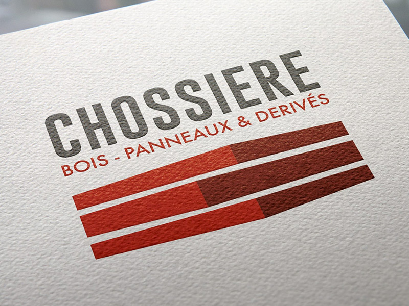 Identité visuelle de l'entreprise Chossière, négoce de bois